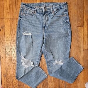 Distressed Blue Women's Jeans